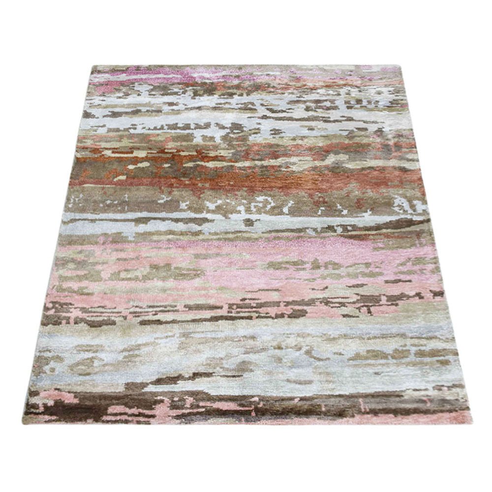 Utkarsh Hand Knotted Viscose Area Rug - BBH HOMES LLC