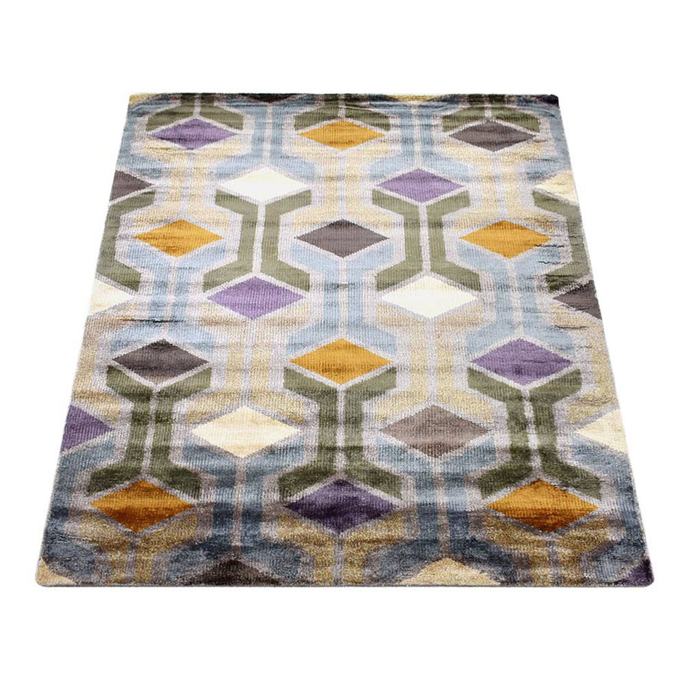 Valladolid Hand Knotted Viscose Area Rug - BBH HOMES LLC