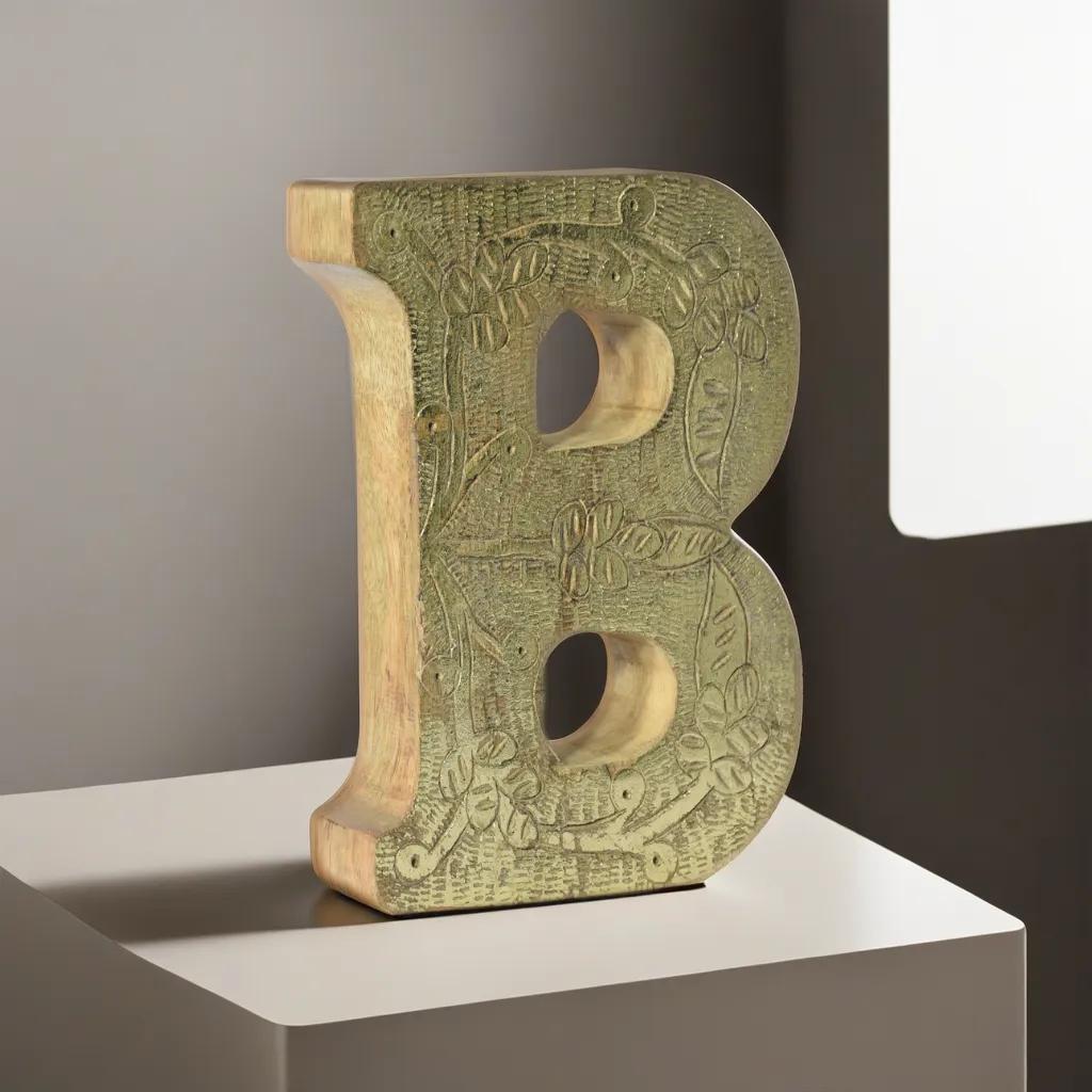 Vintage Ornate Carved Letter & Numbers Solid Wood - BBH HOMES LLC