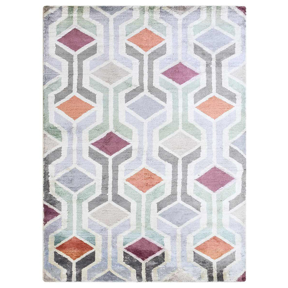 Xi'an Hand Knotted Viscose Area Rug - BBH HOMES LLC