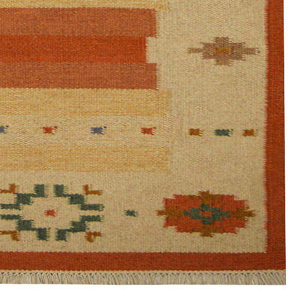 Xingping Hand Woven Flat Weave Kilim Wool Area Rug - BBH HOMES LLC