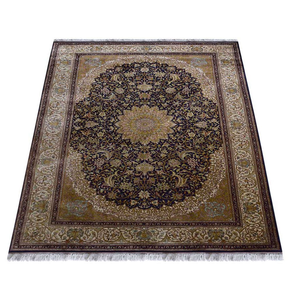 Yalta Hand Knotted Persian Original Silk Area Rug - BBH HOMES LLC