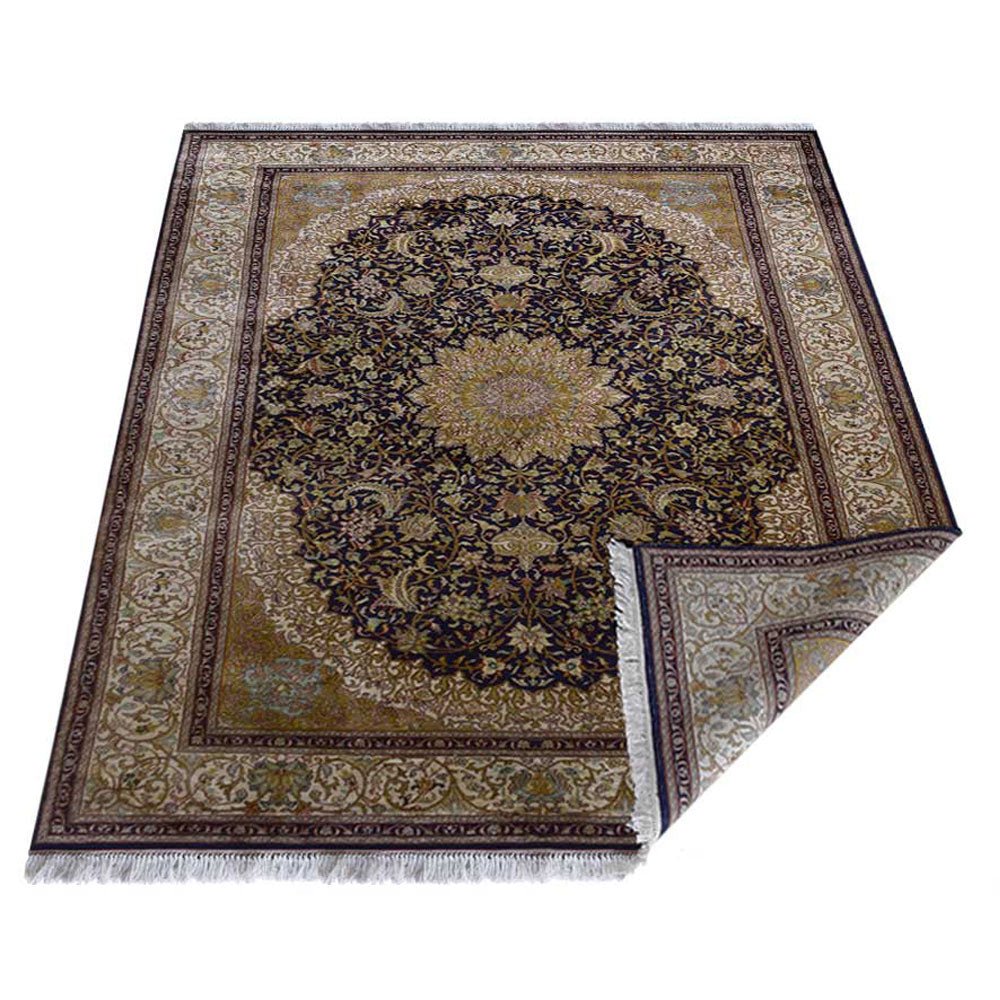 Yalta Hand Knotted Persian Original Silk Area Rug - BBH HOMES LLC