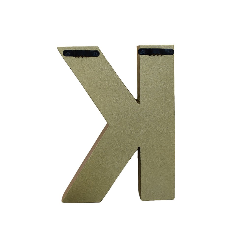 Zari Embellished Mango Wood Letter Blocks - BBH HOMES LLC