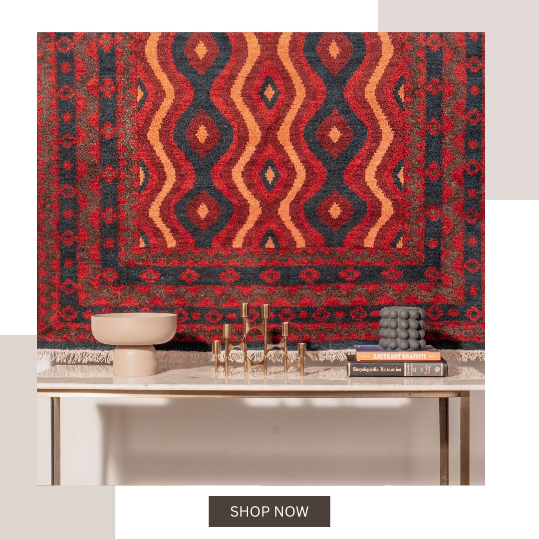 Hand Knotted Gabbeh Silk Mix Runner Area on sale Rug Contemporary Red BBH Homes BBLSM100