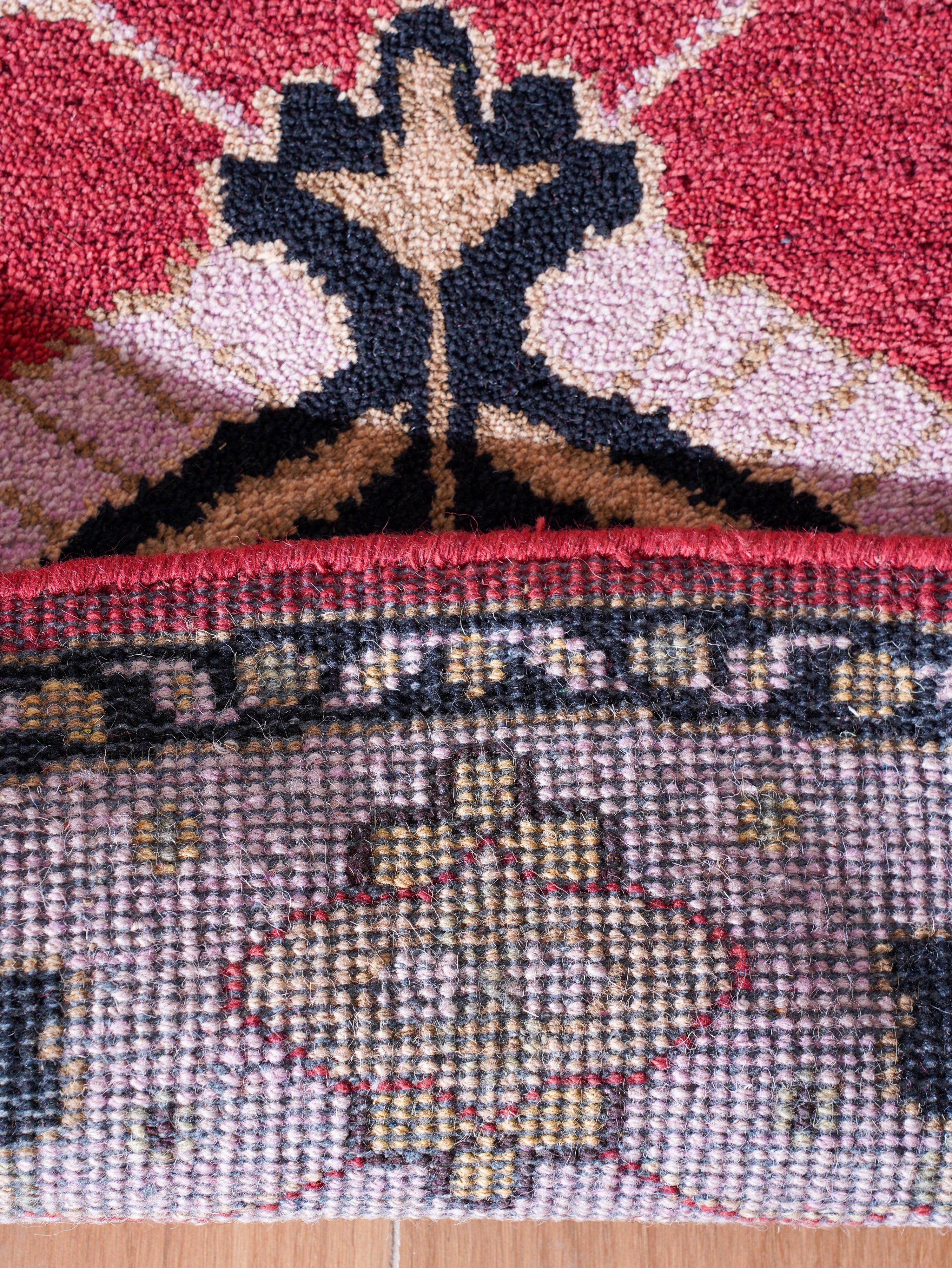 Pankaja Hand Knotted Afghan Wool & Silk Kazak Rug