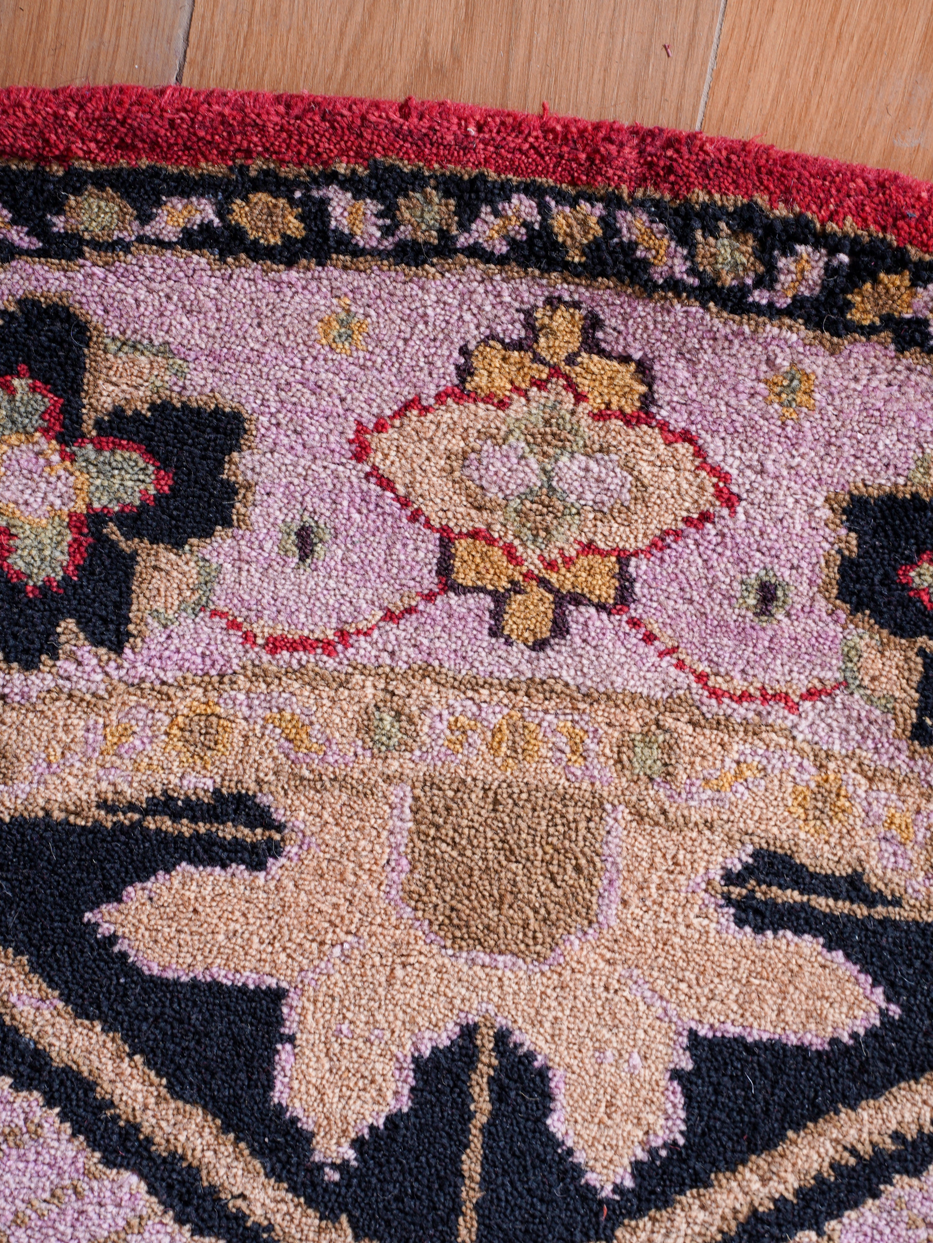 Pankaja Hand Knotted Afghan Wool & Silk Kazak Rug
