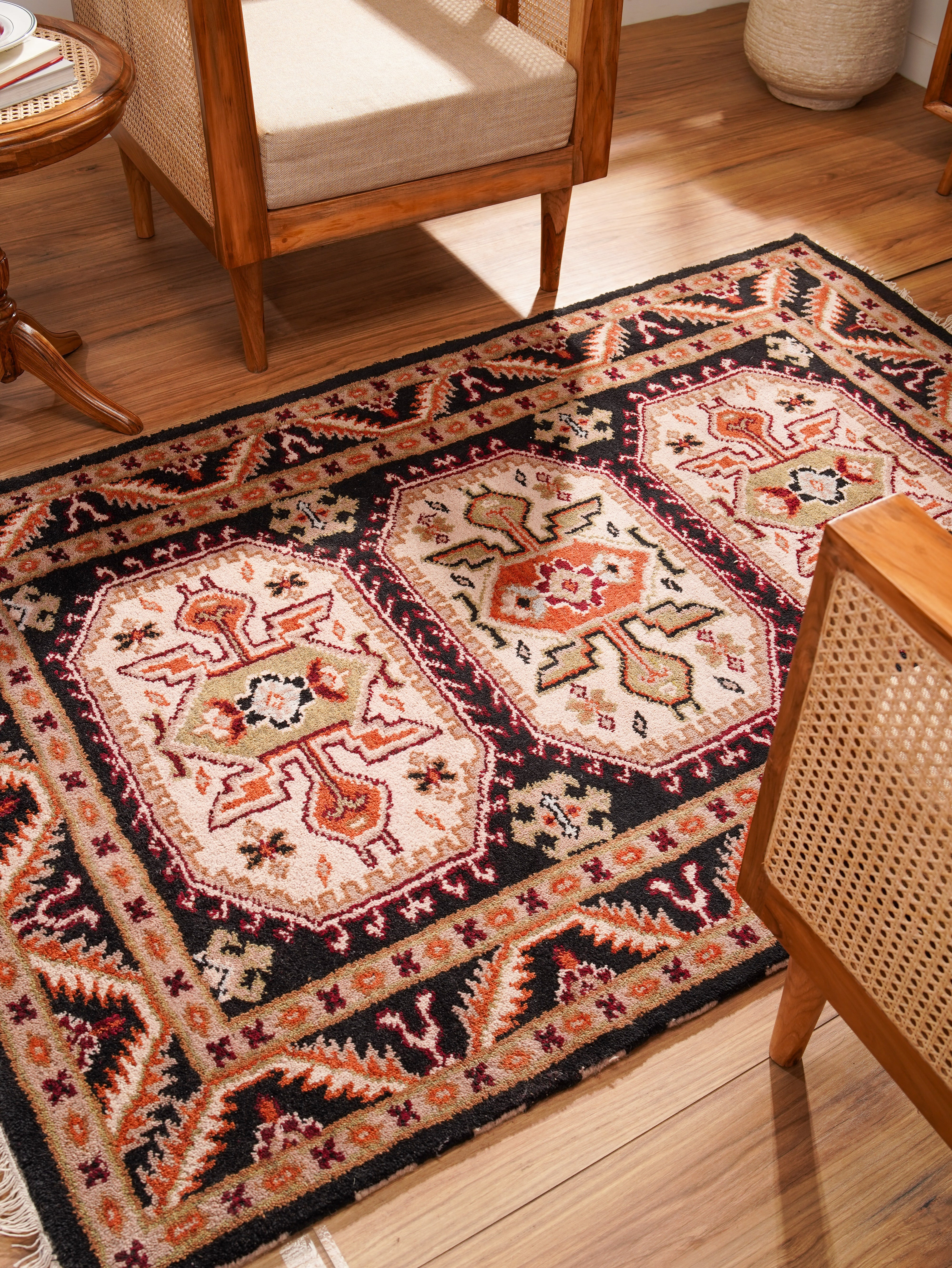 Kavi Hand Knotted Oriental Area Rug
