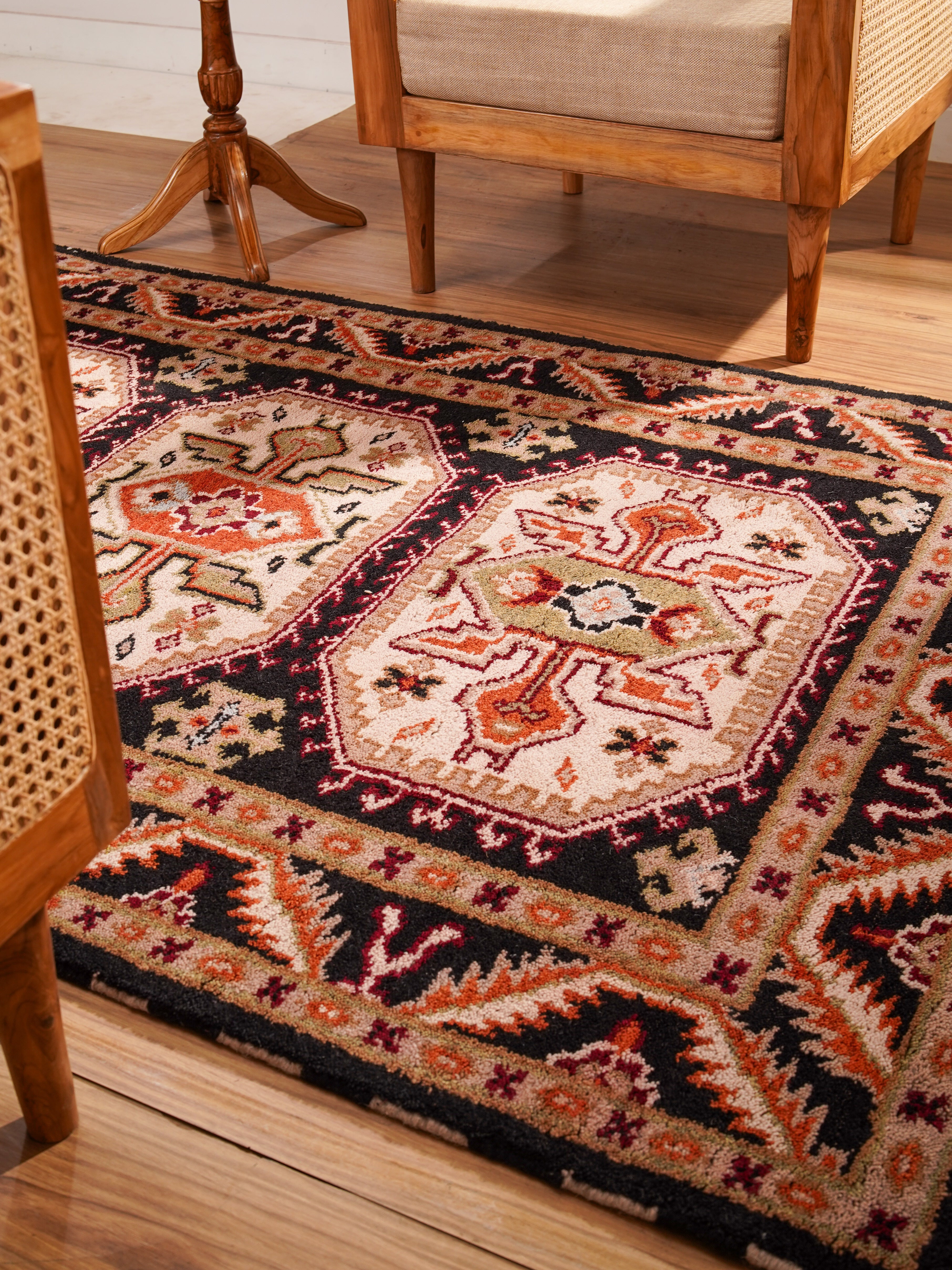 Kavi Hand Knotted Oriental Area Rug