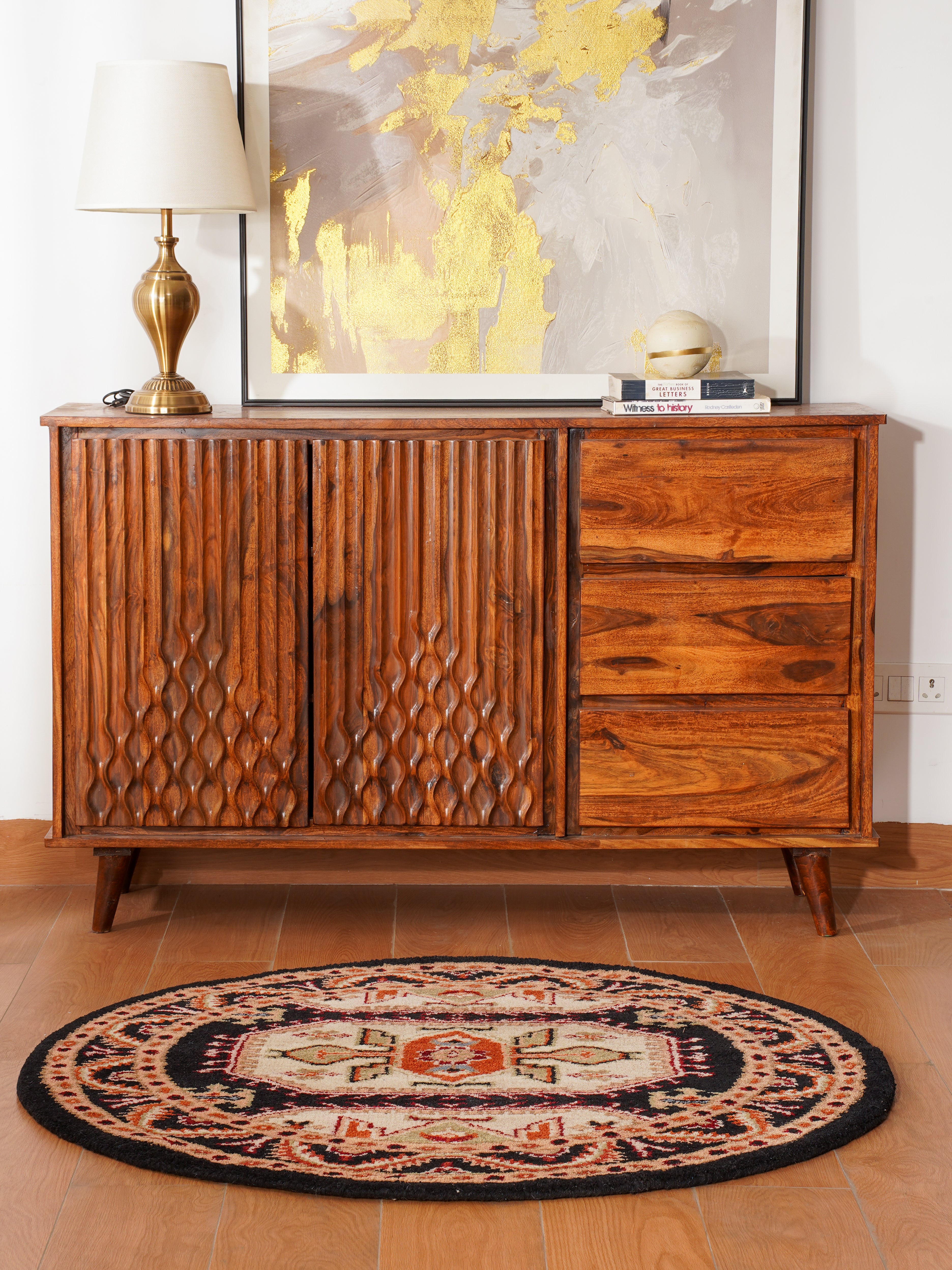 Kavi Hand Knotted Oriental Area Rug