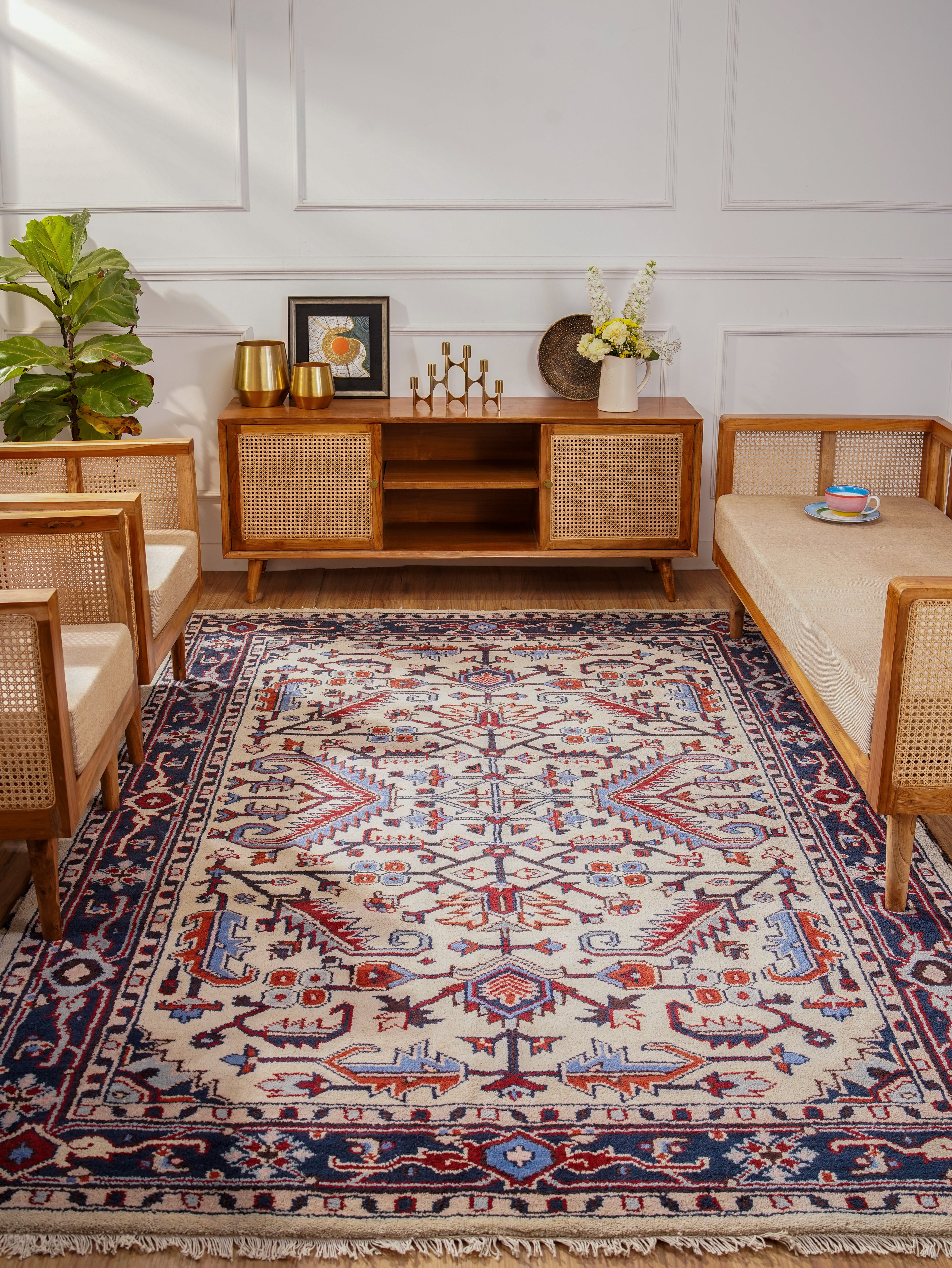 Zivar Afghan Hand Knotted Oriental Rug