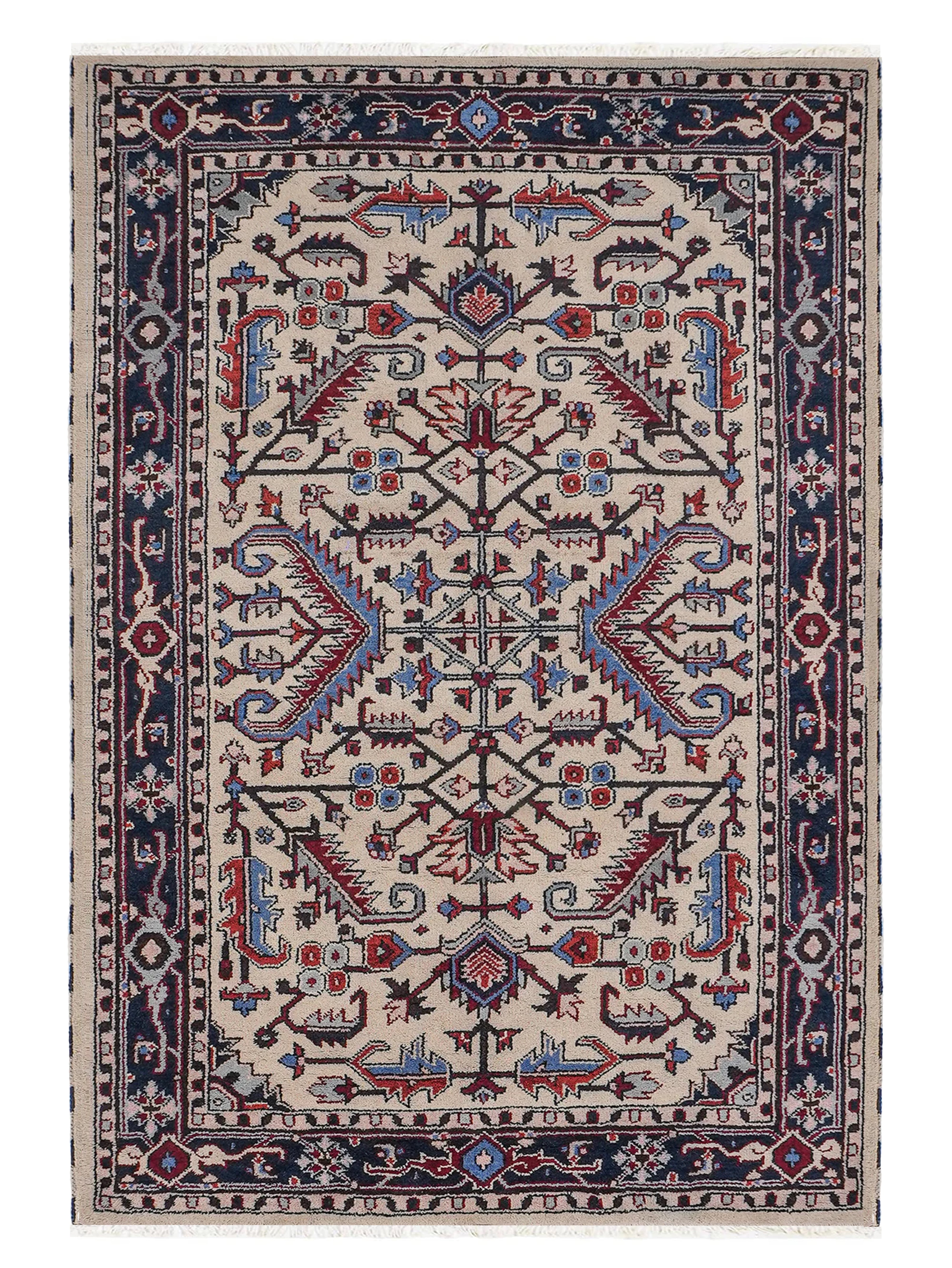Zivar Afghan Hand Knotted Oriental Rug