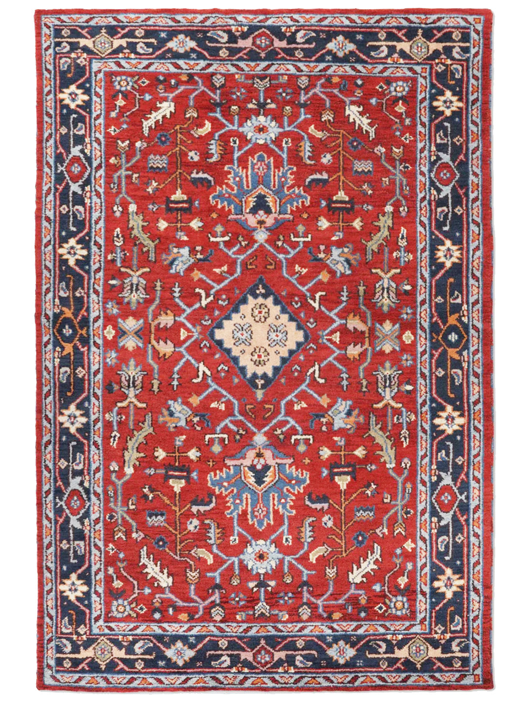 Rajkiran Hand Knotted Afghan Rug