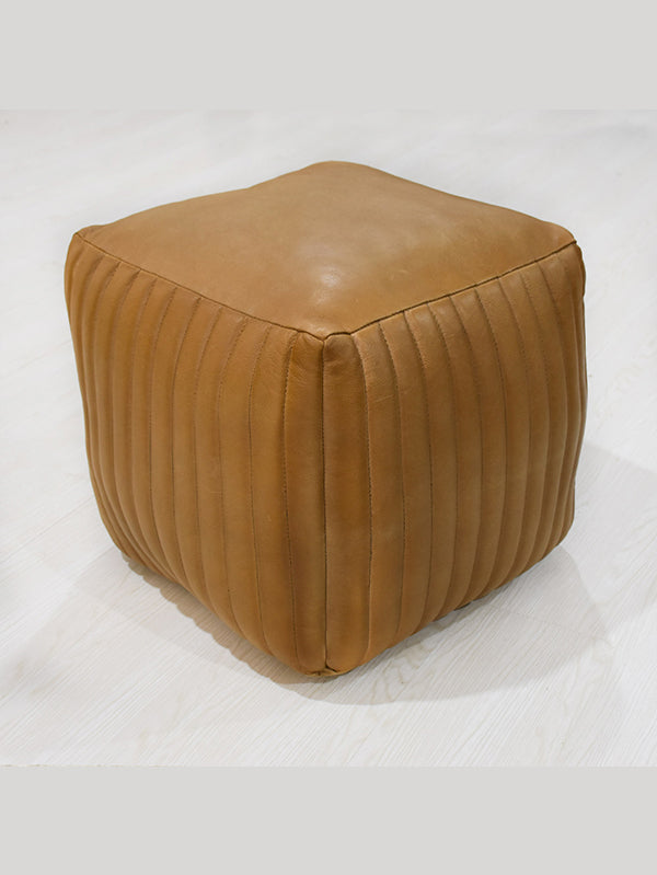 Sandstone Square Pouf