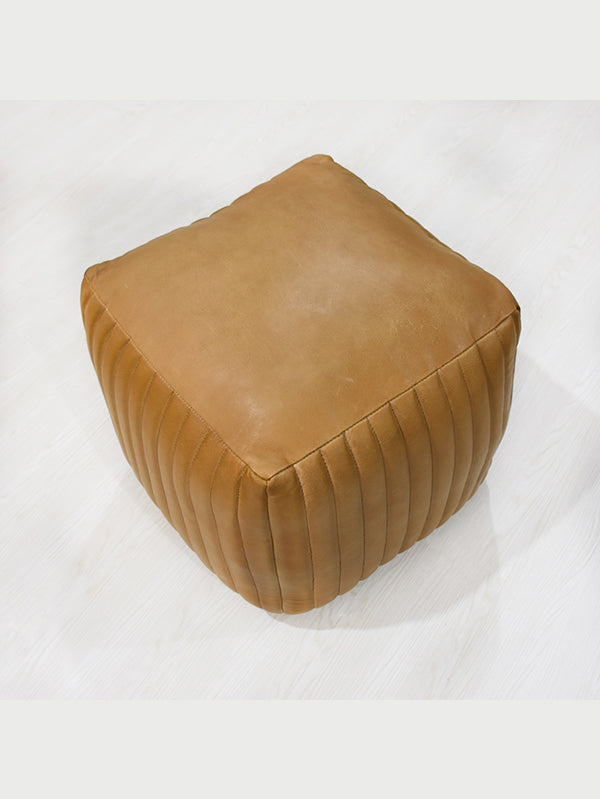 Sandstone Square Pouf