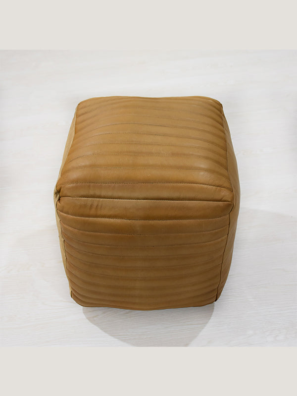 Sandstone Square Pouf