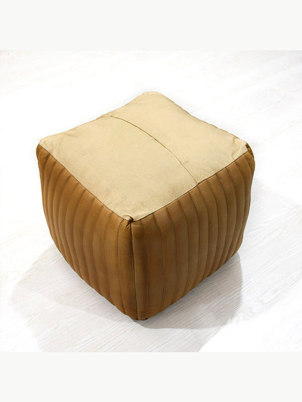 Sandstone Square Pouf