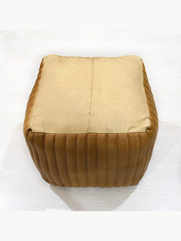 Sandstone Square Pouf