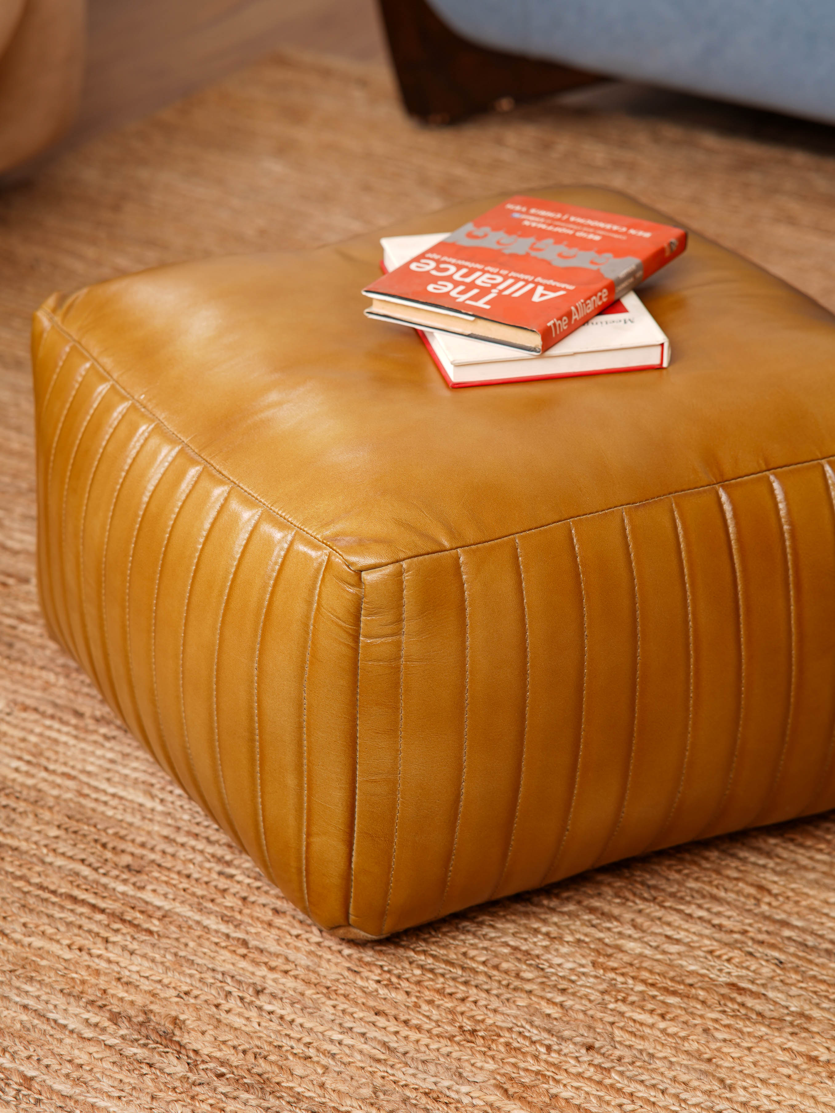 Sandstone Square Pouf