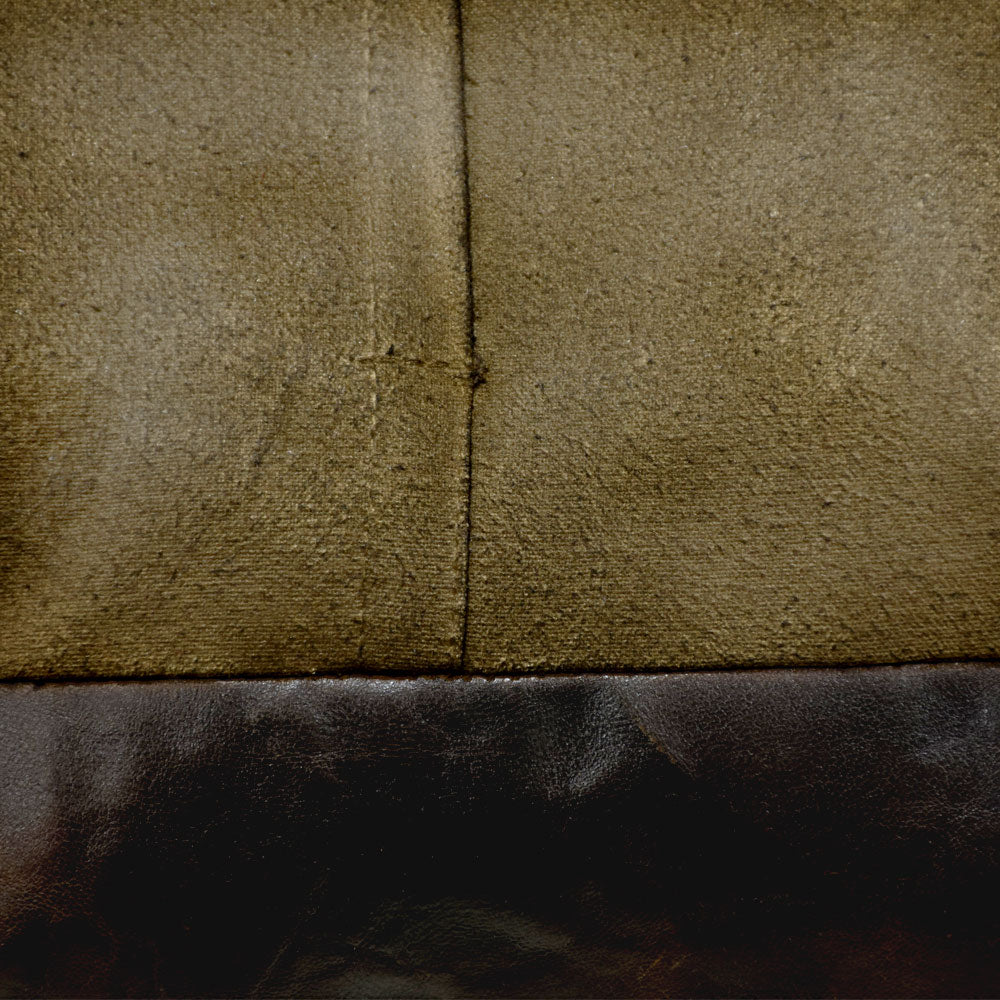 Handmade Buffalo Leather Pouf – Multiple Sizes & Colors | Round or Square | Filled