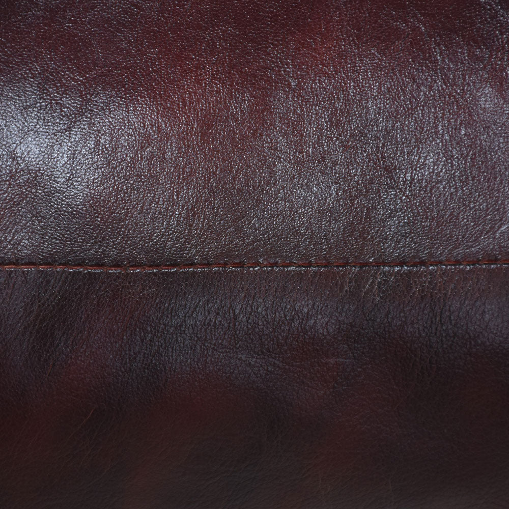 Handmade Buffalo Leather Pouf – Multiple Sizes & Colors | Round or Square | Filled