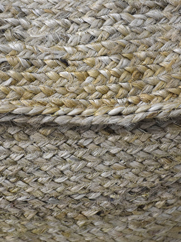 Artisanal Jute Square Pouf