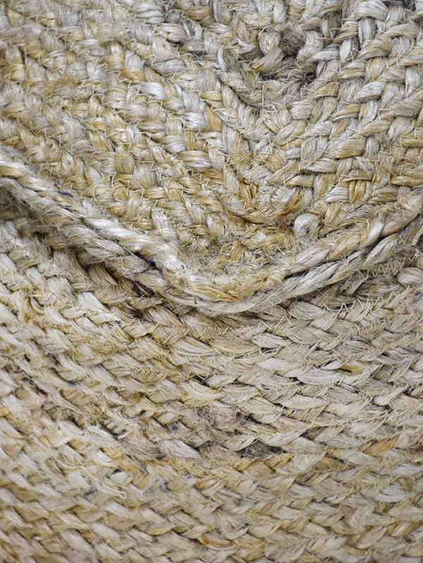 Artisanal Jute Square Pouf