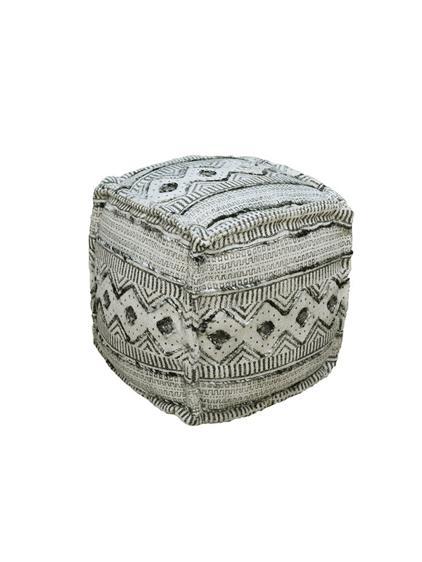 Geo-Natural Jute Pouf