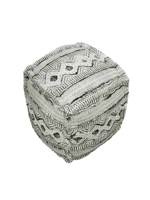 Geo-Natural Jute Pouf