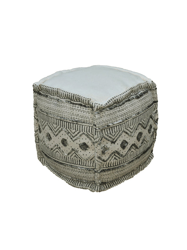 Geo-Natural Jute Pouf