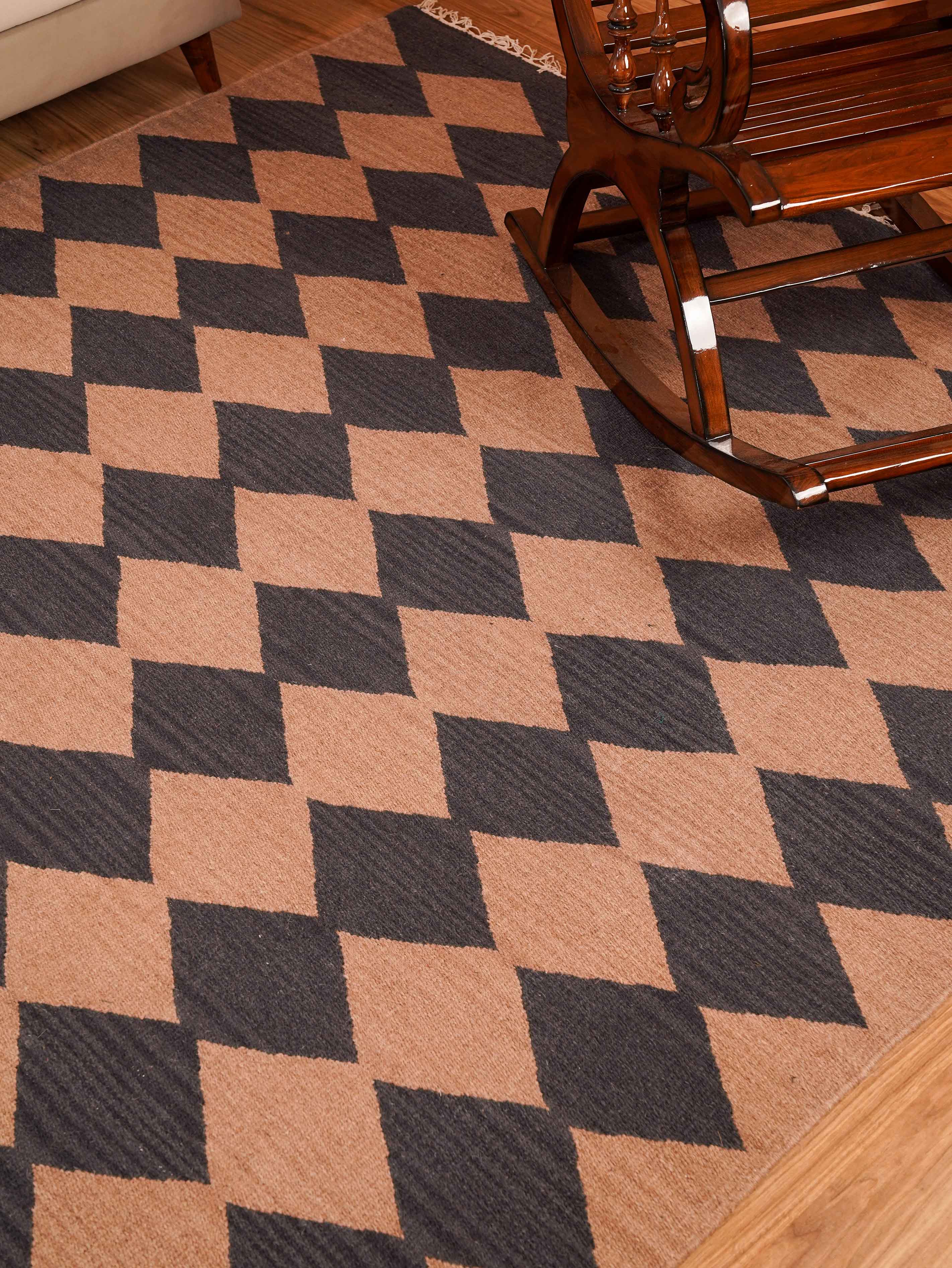 Sandstone Flat Weave Kilim Wool Rug