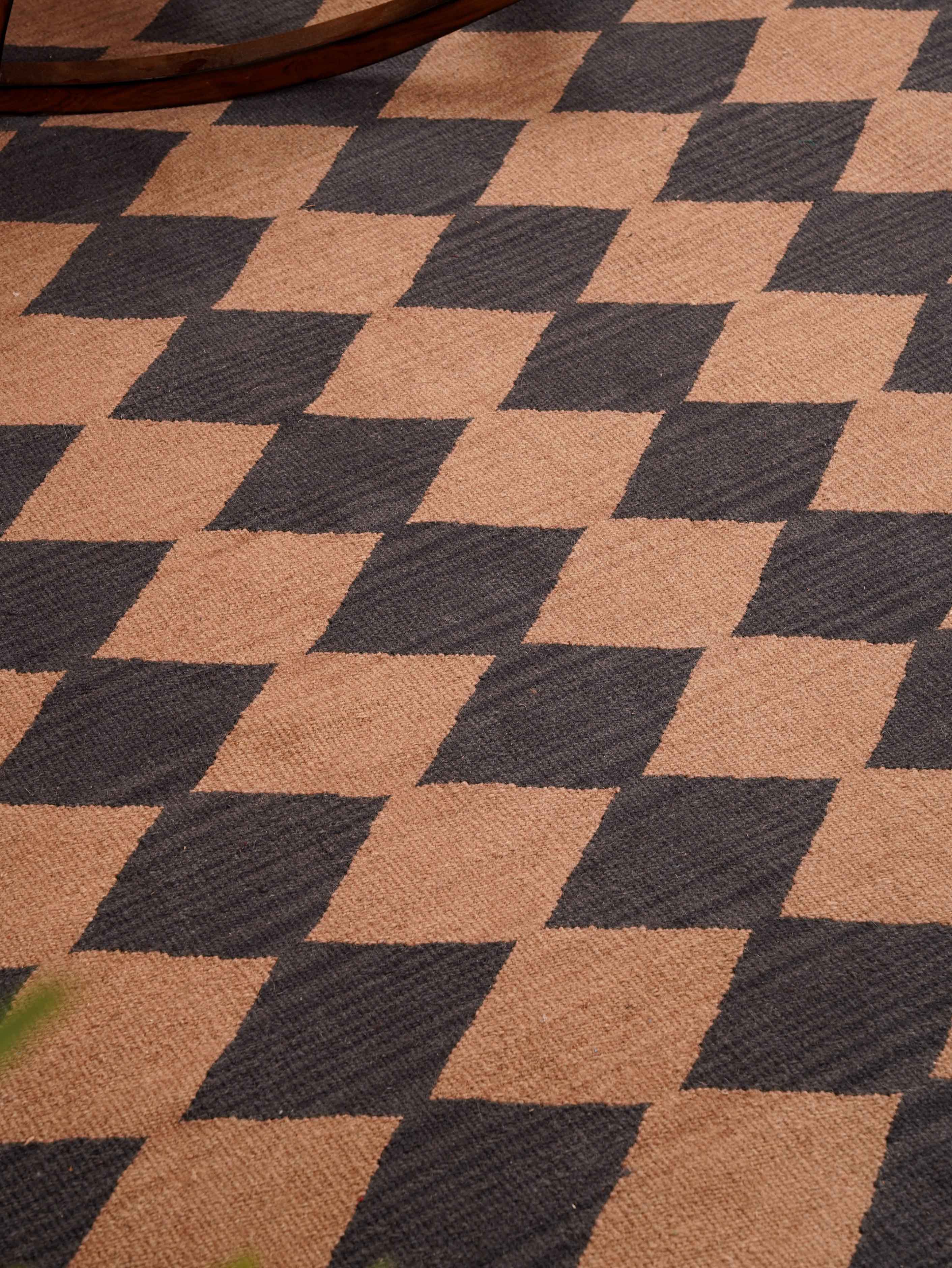 Sandstone Flat Weave Kilim Wool Rug