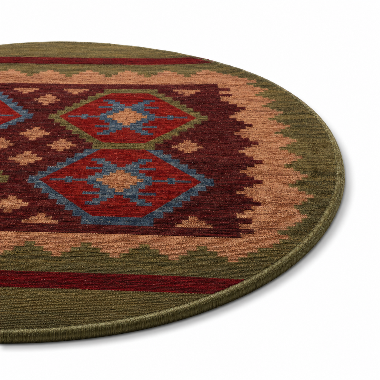 Viraasat Flat Weave Kilim Wool Rug