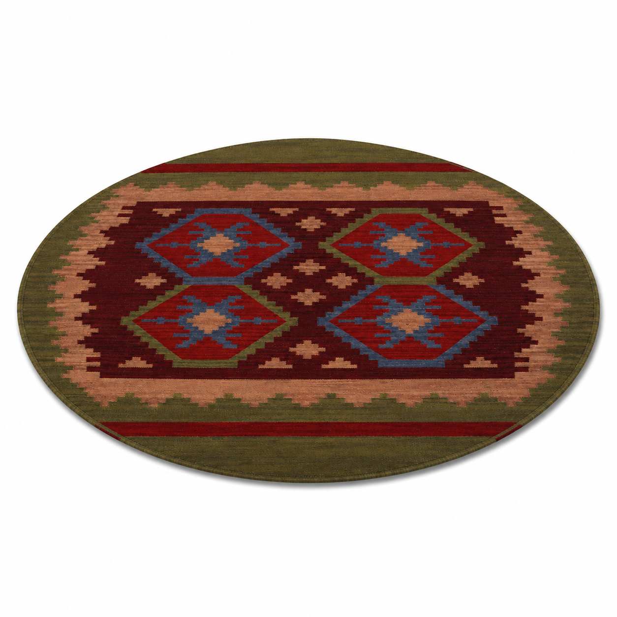 Viraasat Flat Weave Kilim Wool Rug