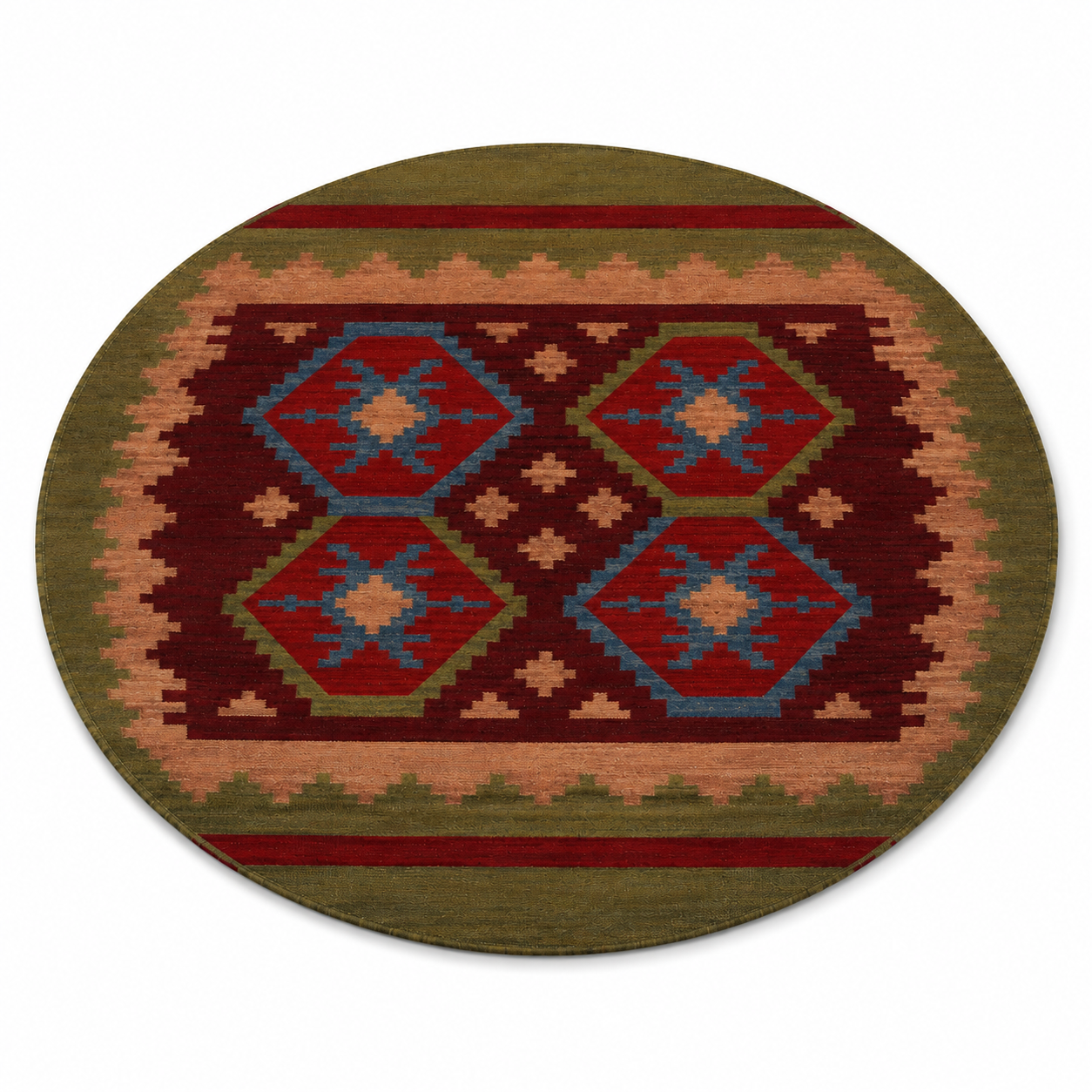 Viraasat Flat Weave Kilim Wool Rug
