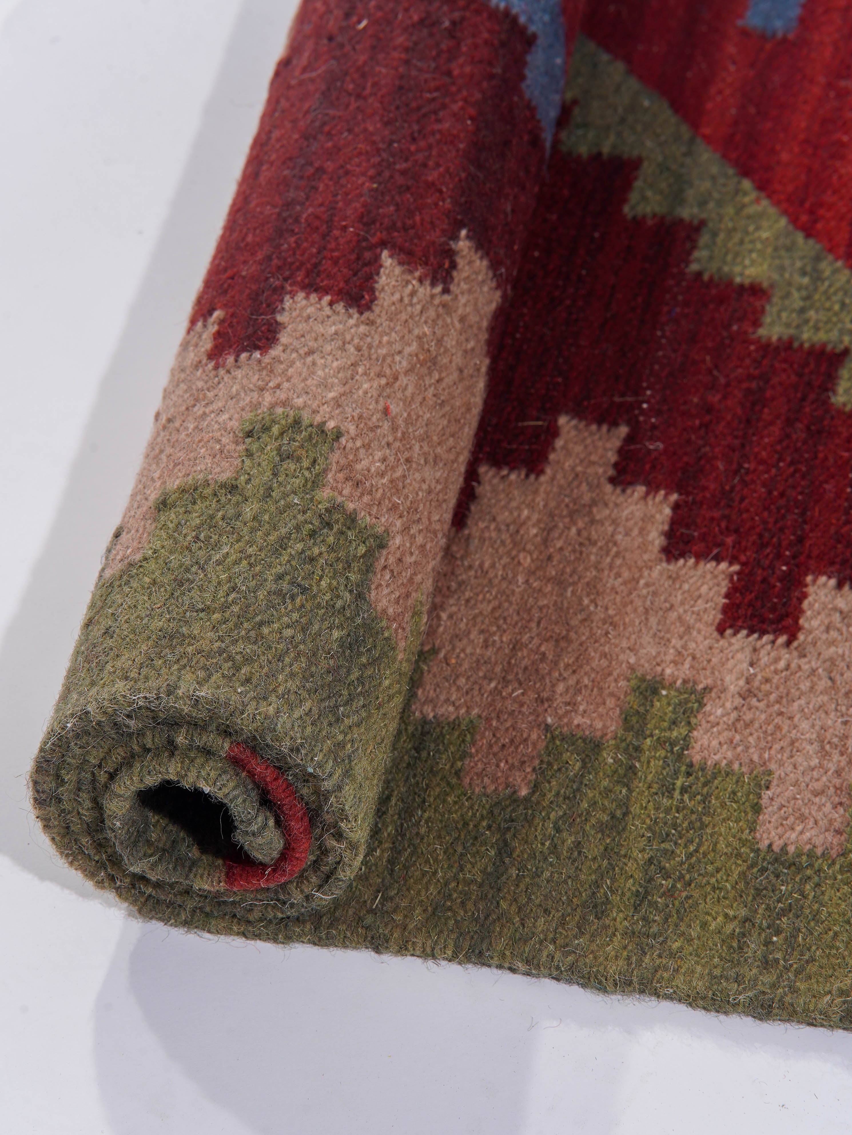 Viraasat Flat Weave Kilim Wool Rug