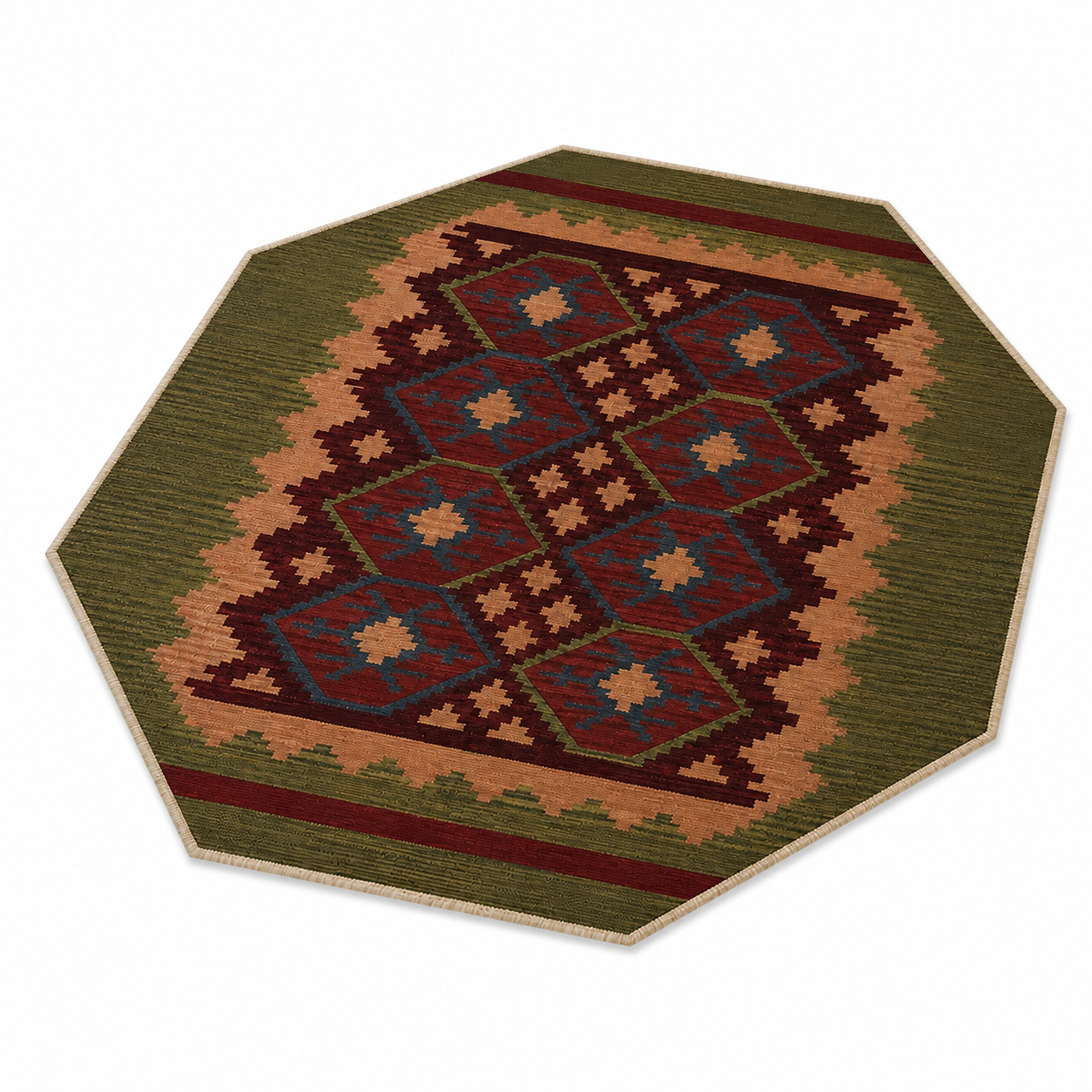 Viraasat Flat Weave Kilim Wool Rug