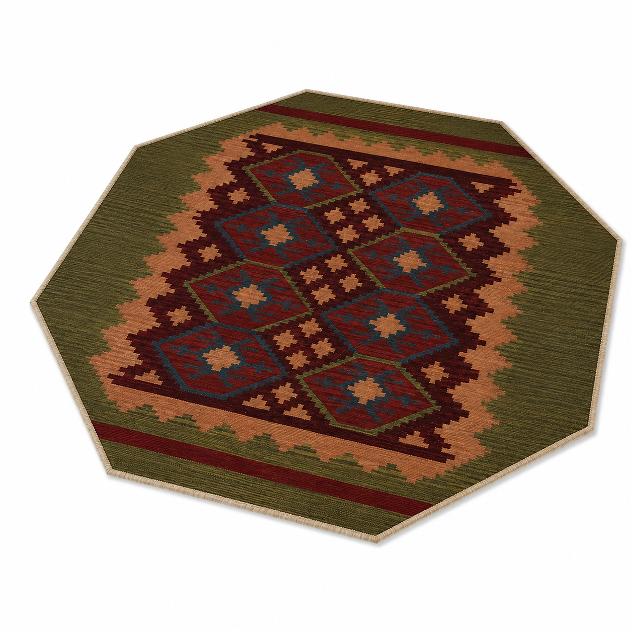 Viraasat Flat Weave Kilim Wool Rug