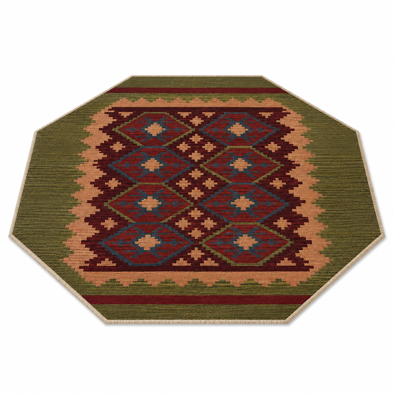Viraasat Flat Weave Kilim Wool Rug