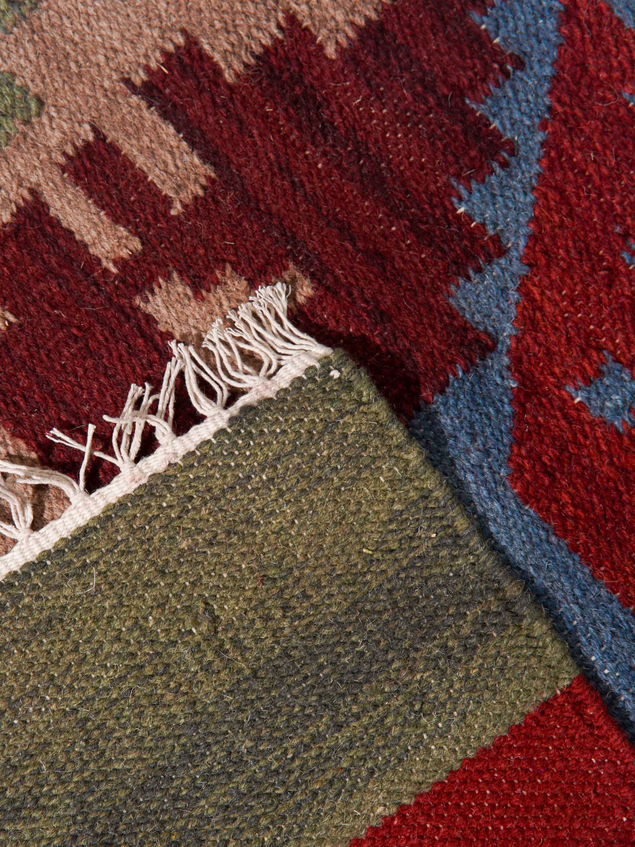 Viraasat Flat Weave Kilim Wool Rug