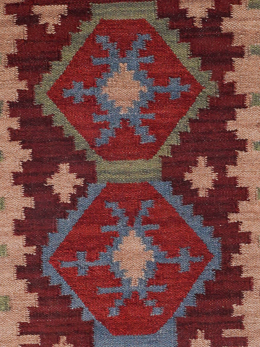 Viraasat Flat Weave Kilim Wool Rug