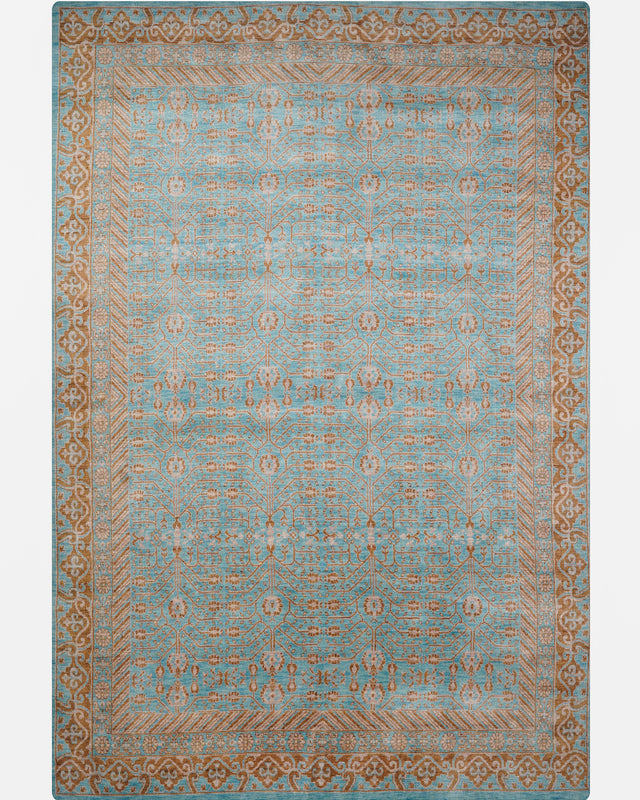 Blue Mirage Hand Knotted Oriental Wool Area Rug