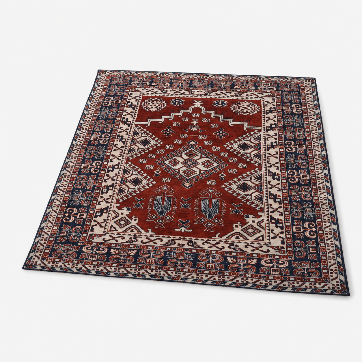 Kazak Ember Hand Knotted Wool Area Rug