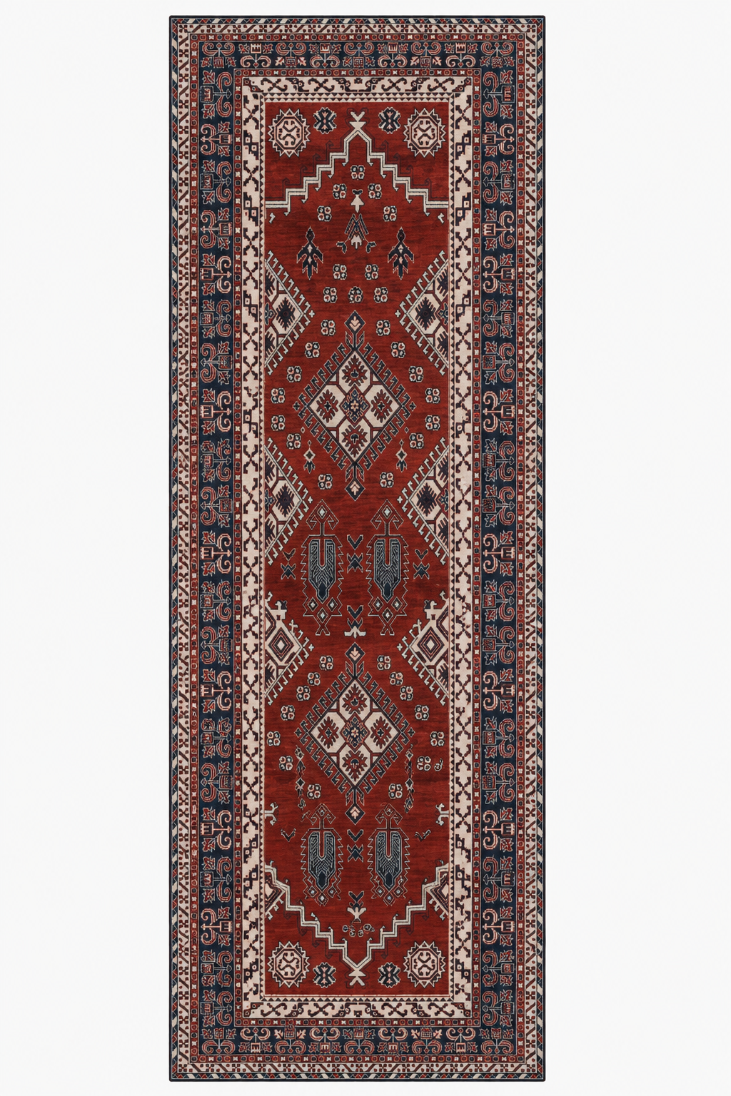 Kazak Ember Hand Knotted Wool Area Rug