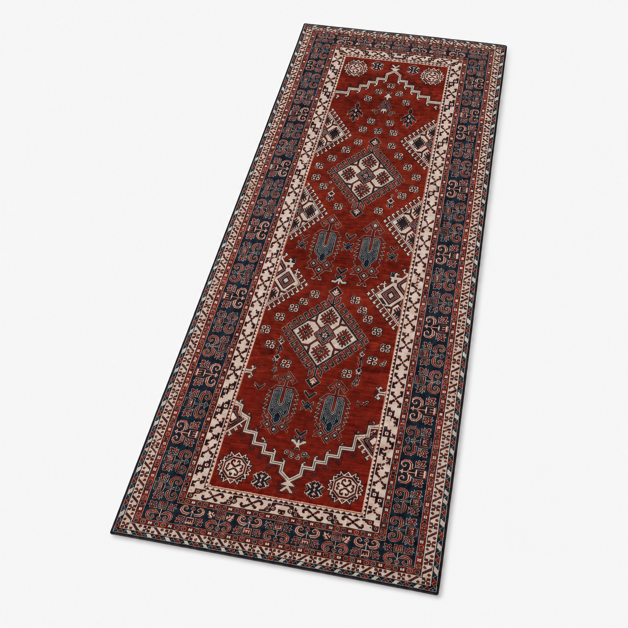 Kazak Ember Hand Knotted Wool Area Rug
