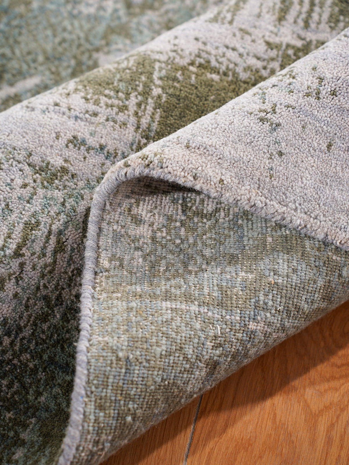 Sahaj Hand Knotted Wool Abstract Area Rug