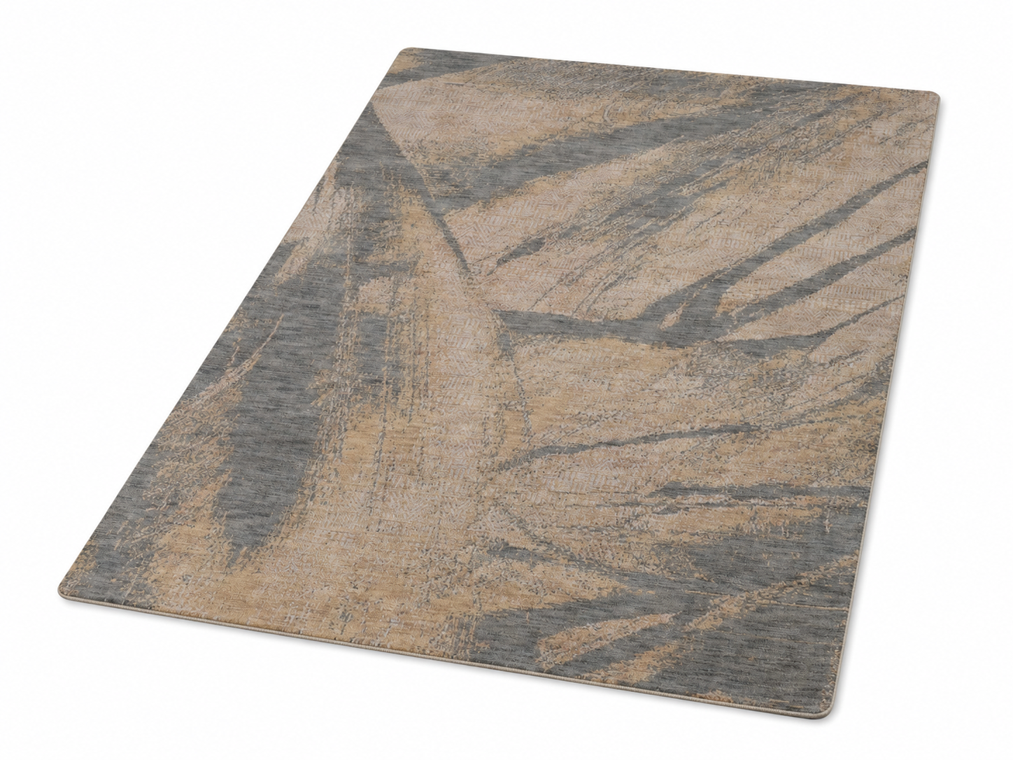 Ash & Sand Hand Knotted Abstract Grey Area Rug