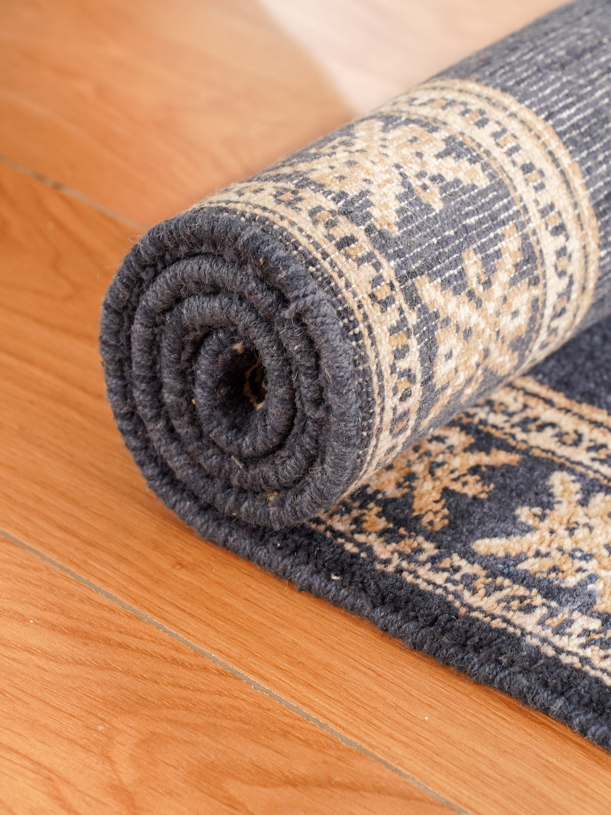 Indigo Wayfarer Hand Knotted Wool Area Rug
