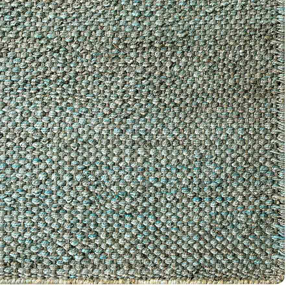 Green Hand Woven Jute Rug