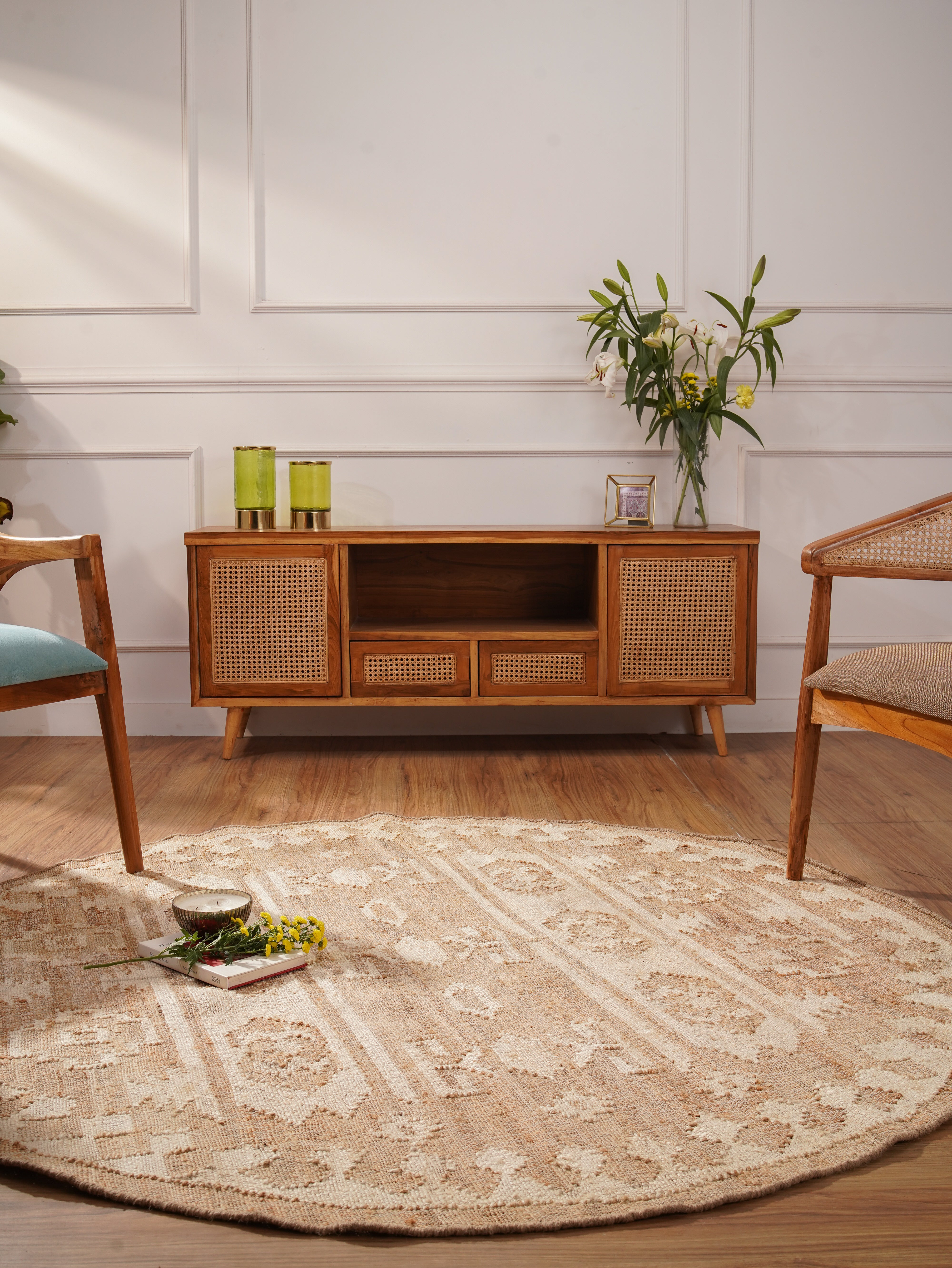Chakrika Flat Weave Kilim Jute Rug